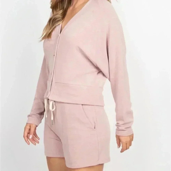 MAUVE TOP & SHORT SET - Picture 3 of 8